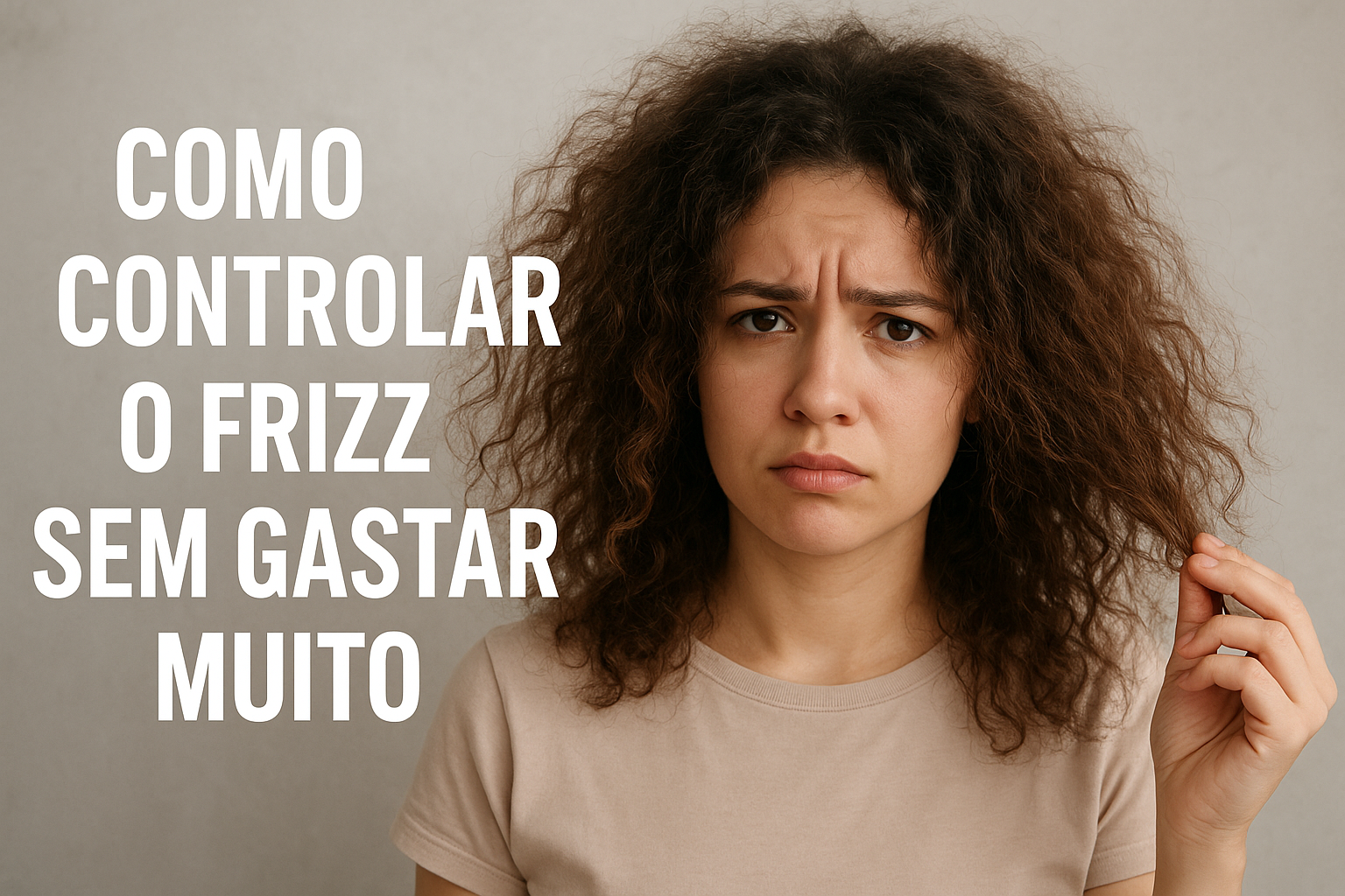 Como Controlar o Frizz Sem Gastar Muito